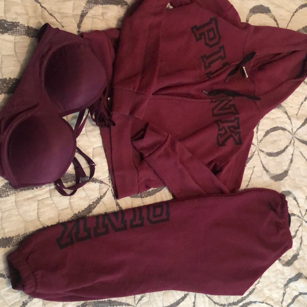 2 piece jumpsuit ,vs workout bra